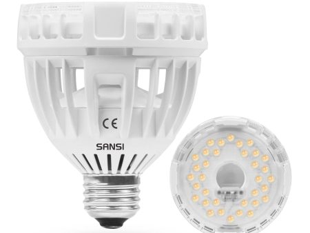 Lámpara de planta LED SANSI de espectro completo E27 15W luz de planta blanca para plantas de interior lámpara de crecimiento de luz para invernaderos, jardines de interior, flores, verduras, frutas For Discount