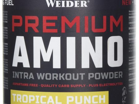 Weider Premium Amino Powder, Tropical, Intra Entrenamiento, 8,000mg EAA s, 6,000mg BCAA s, Glutamina, Además de Electrolitos, 800g For Cheap