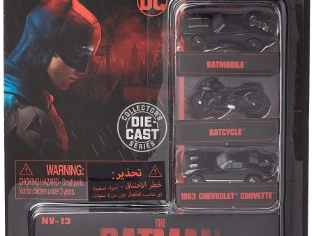 Pack de 3 vehículos icónicos de Batman Embalaje Deteriorado Fashion