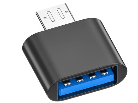 Adaptador de USB C a USB 3.0 y Micro USB a USB (Negro) Sale