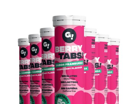 BERRY TABS - Tabletas de glucosa masticables sabor frambuesa para una rápida recuperación de energía Embalaje Deteriorado Online Sale