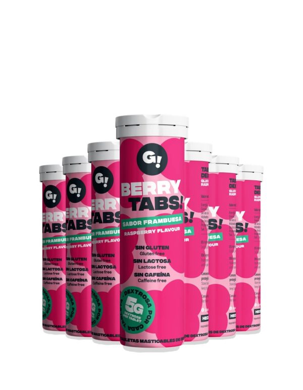 BERRY TABS - Tabletas de glucosa masticables sabor frambuesa para una rápida recuperación de energía Embalaje Deteriorado Online Sale